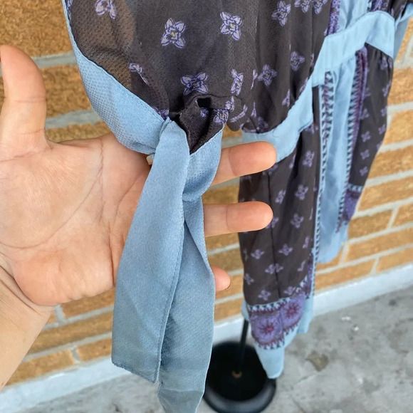 Free People Dusty Blue Santa Cruz Kimono small - Picture 9 of 13